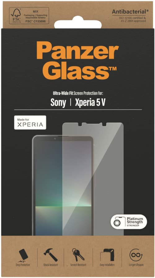 Panzerglass Ultra-wide Fit Skärmskydd Sony Xperia 5 V