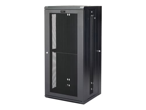 Startech .com 26u 19″ Wall Mount Network Cabinet 16″ Deep Hinged Locking It Network Switch Depth Enclosure Assembled Vented Computer Equipment Data Rack With Shelf & Flexible Side Panels