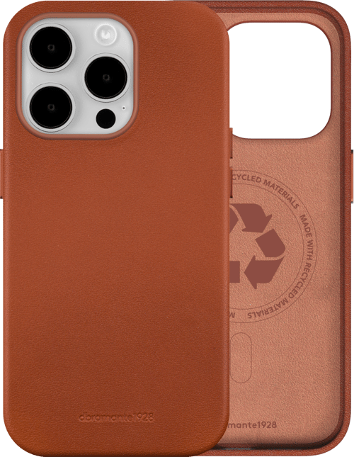 Dbramante1928 Roskilde Magsafe Full-grain Leather Iphone 15 Pro Tan