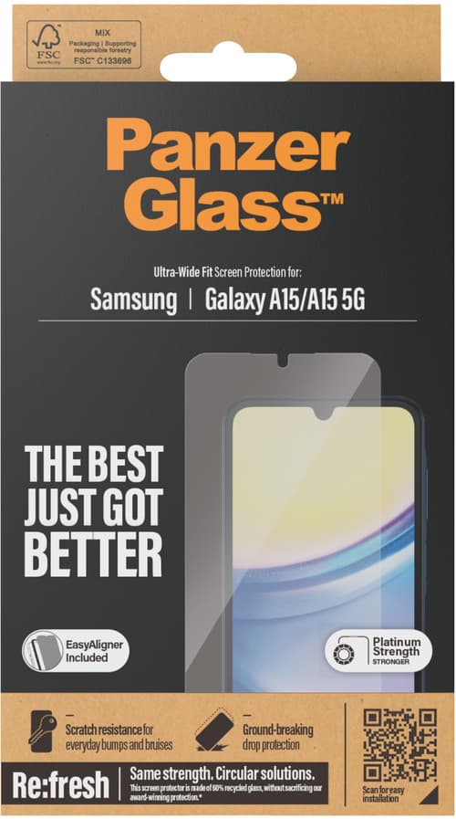 Panzerglass Ultra-wide Fit Skärmskydd Galaxy A15 A15 5g