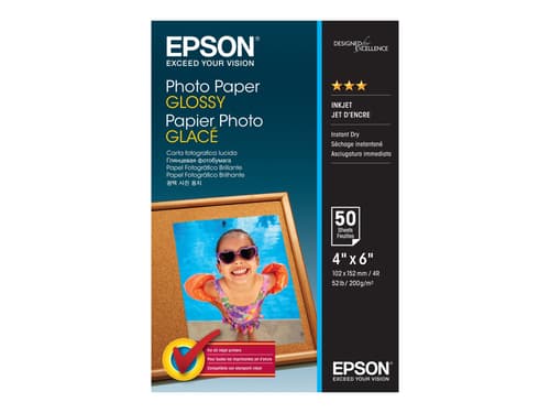 Epson Papper Photo Glossy 10x15cm 200g 50-ark