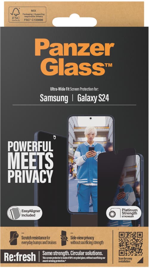 Panzerglass Ultra-wide Fit Privacy Skärmskydd Samsung – Galaxy S24