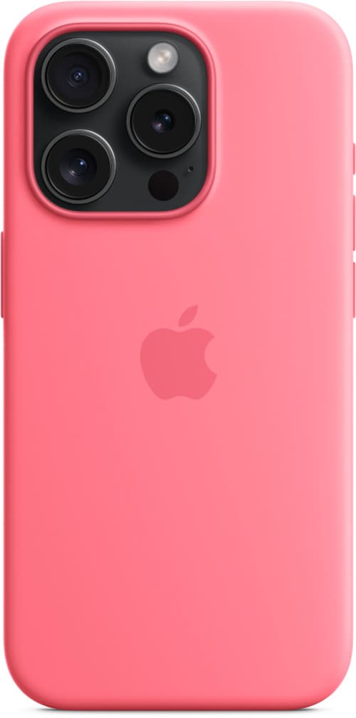 Apple Silikonskal Med Magsafe  Iphone 15 Pro Rosa