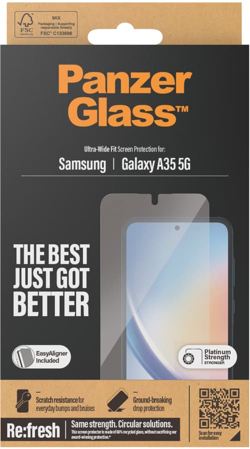 Panzerglass Ultra-wide Fit Skärmskydd Samsung Galaxy A35