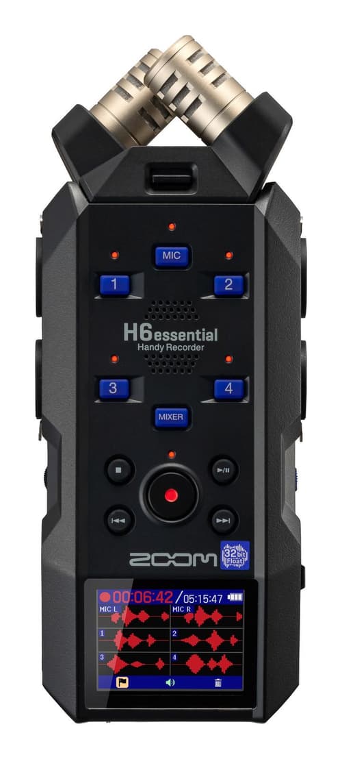 Zoom H6essential Handy Recorder Med 6 Kanaler Svart