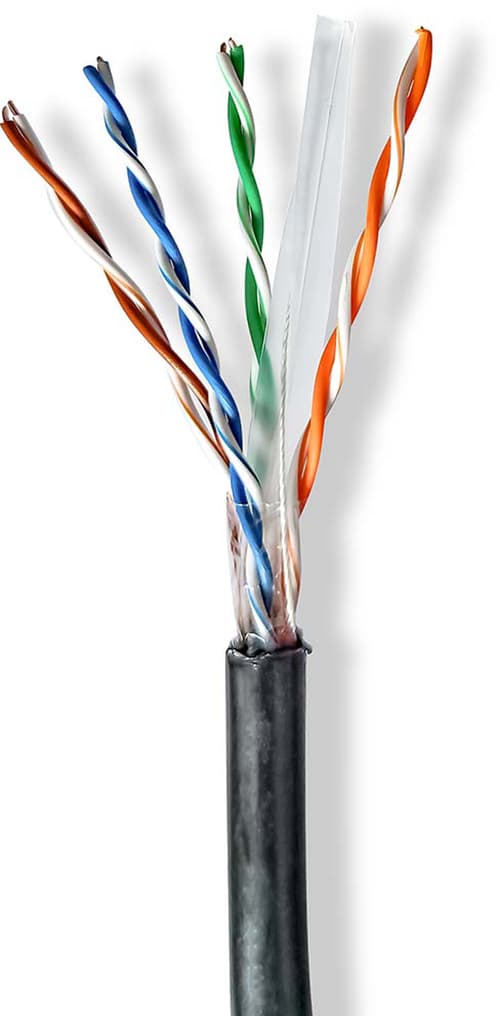 Nedis Cat6 U/utp Solid Outdoor Cable 305m Black