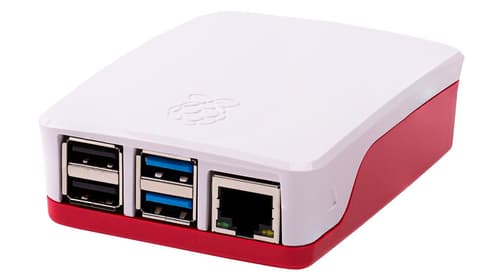 Raspberry Pi 4 Case – Red/white For Rpi 4