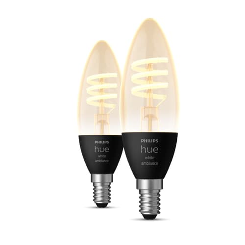 Philips Hue White Ambiance Filament E14 350lm 2-pack