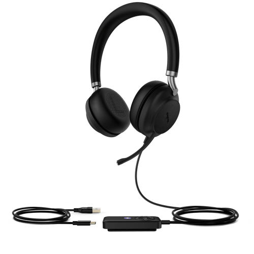 Yealink Uh38 Dual Teams Headset Kabel & Trådlös Huvudband Kontor/callcenter Bluetooth Svart Svart