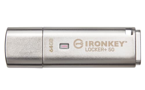 Kingston Ironkey Locker+ 50 64gb Usb Type-a Silver