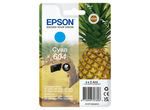Epson Bläck Cyan 604 2.4ml
