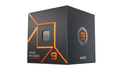 AMD Ryzen 9 7900 Wraith Prism CPU - 12 kärnor - 4 GHz - AMD AM5 - AMD Boxed (med kylare)