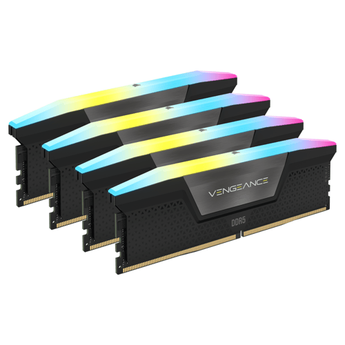 Corsair Vengeance 64gb (4x16gb) Ddr5 5600mhz Black Rgb 64gb 5,600mhz Cl36 Ddr5 Sdram Dimm 288-pin