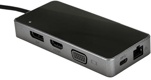 Prokord Multiport Usb-c Adapter Med 4k Hdmi, Lan Power Delivery Usb 3-2 Gen 2 3-1 Gen 2)Type-c