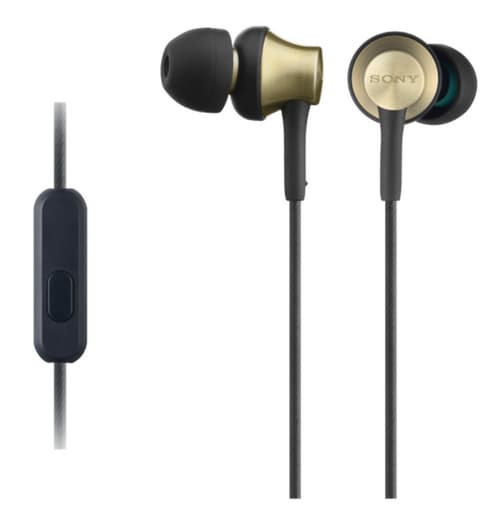 Sony Mdr Ex650ap In-ear Hörlurar Med Mikrofon Mässing Svart