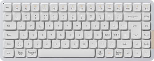 Lofree Flow84 Kailh Ghost Low-profile Kabel Trådlös Lofree Kailh Ghost Low-profile Nordic