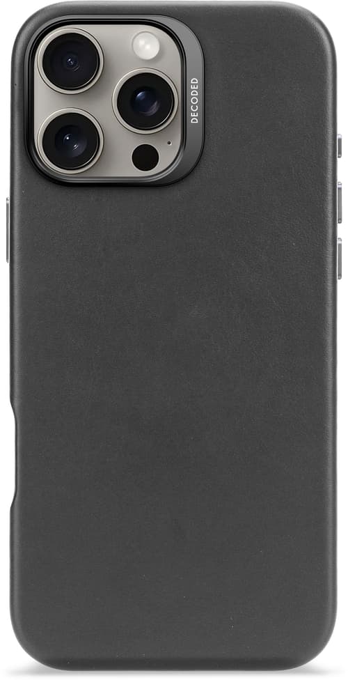 Decoded Leather Backcover Iphone 16 Pro Max Svart