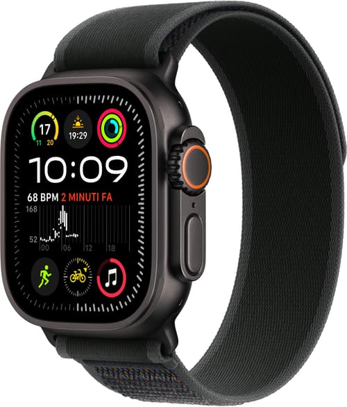 Watch Ultra 2 Gps + Cellular 49mm Black Titanium Case With Black Trail Loop - S/m