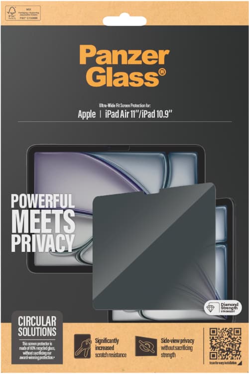 Panzerglass Ultra-wide Fit Privacy Skärmskydd Ipad 10th Gen, Ipad Air 11 2024)Ipad Air 11 2025)