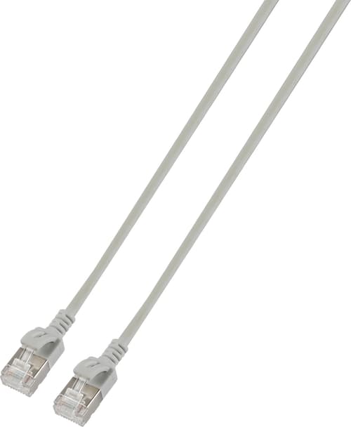 Prokord Slim Network Cable Patch Cord Lszh Rj-45 Cat6a 0-5m Grå