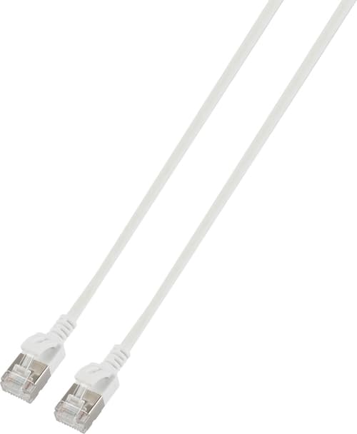Prokord Slim Network Cable Patch Cord Lszh Rj-45 Cat6a 1m Vit