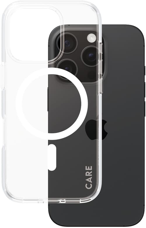 CARE by PanzerGlass iPhone 16 Pro FLAGSHIP Urban Combat-deksel - MagSafe Kompatibel - Transparent / White