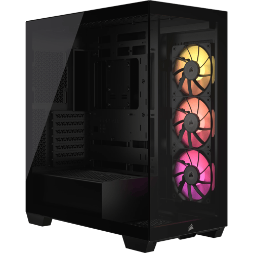 Corsair 3500x Argb Glass Icue Link Midi Tower Svart