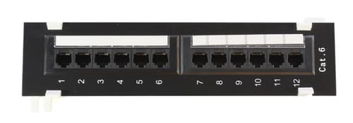 Microconnect Patchpanel Svart Cat6