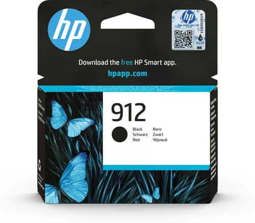 Hp Bläck Svart 912 300 Pages - Officejet Pro 8022/8024/8025