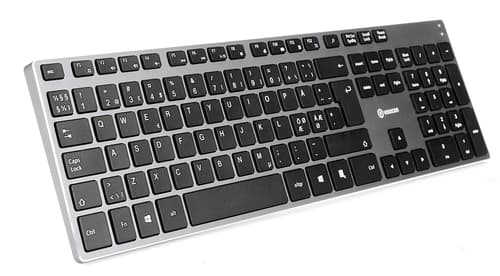 Voxicon 295 Trådlöst Metall Tangentbord Trådlös Nordic