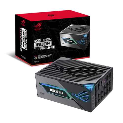 ASUS ROG -THOR-1600T3-GAMING, 1600 W, 100 - 240 V, Aktiv, 125 W, 1600 W, 125 W