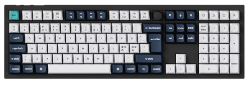 Q6 MAX 100% Knob Wireless TriMode QMK/VIA - Gateron Jupiter Banana - Gamingtastatur - Nordisk - Svart
