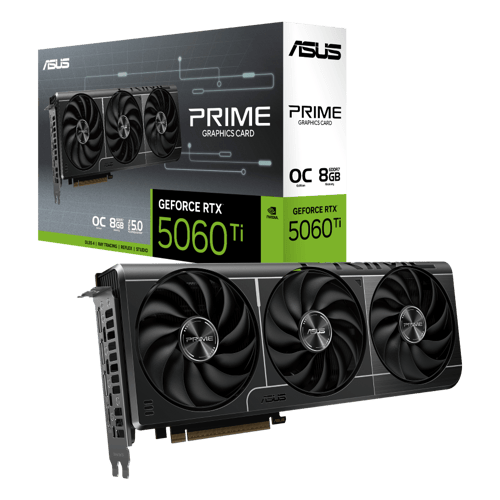 GeForce RTX 5060 Ti Prime OC - 8GB GDDR7 RAM - Grafikkort