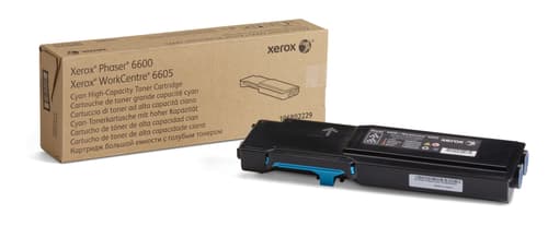 Xerox Toner Cyan 6k Phaser 6600/wc6605
