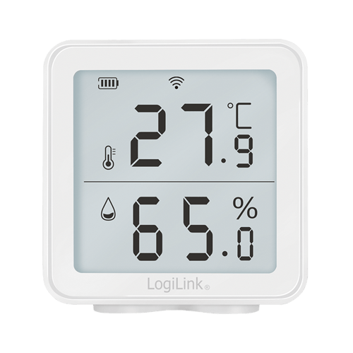 Logilink Smart Temp-Luftfuktighetssensor Wifi Tuya