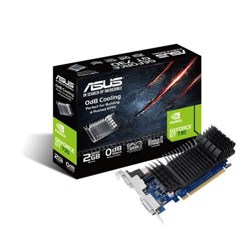 ASUS GeForce GT 730 Silent - 2GB GDDR5 RAM - Grafikkort