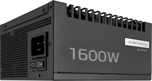 Asus Pro Ws 1600w Platinum Strömförsörjningsenheter 20+4 Pin Atx Atx Svart 1600w Atx 80+ Platinum
