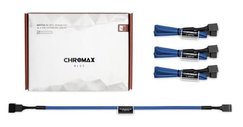 Noctua Na-sec1 Chromax Ext Cable 4×4-pin 30cm Blue