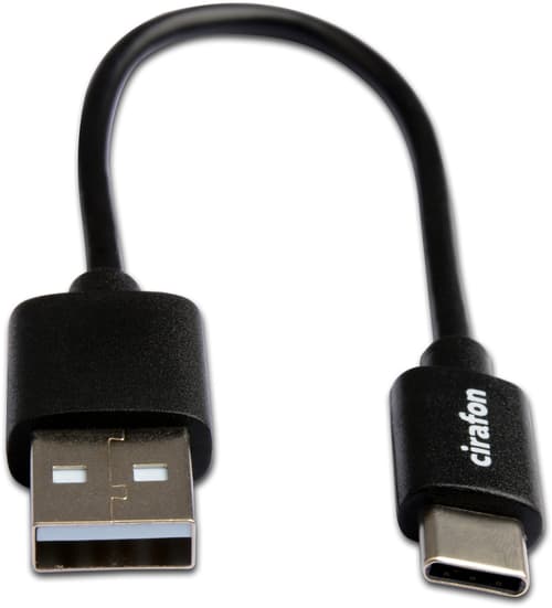 Cirafon Ohut Synkronointi/latauskaapeli Usb-c 0.15 Metriä 0.15m