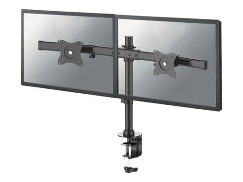 Neomounts Tilt/turn/rotate Dual Desk Mount (clamp & Grommet) For Two 10-27″ Monitor Screens Height Adjustable