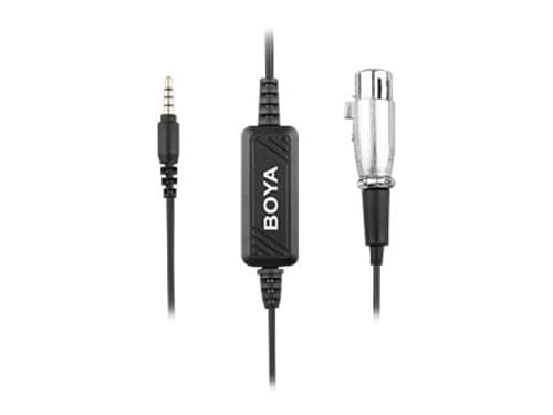 Boya By-bca6 Xlr-3,5mm Silver Svart