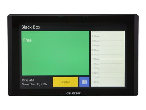Black Box In-session Room Scheduler 12″ In-wall