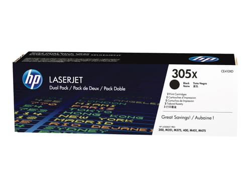 Hp Toner Svart 305x 4k – Ce410xd 2-pack