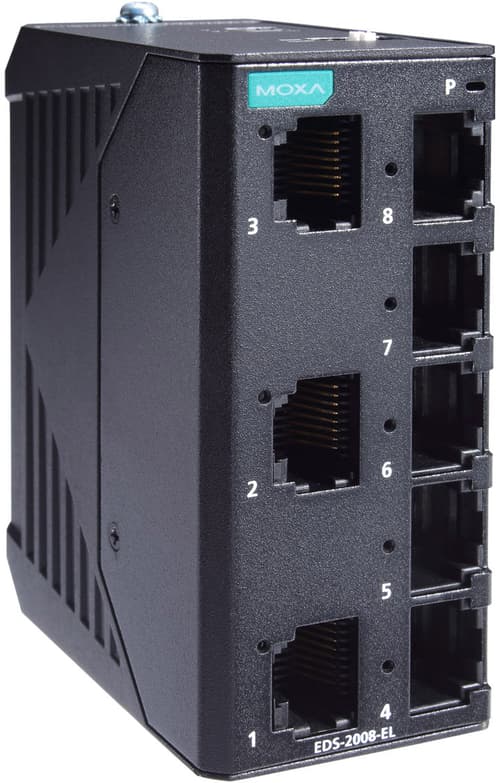 Moxa Eds-2008-el Industriell Ohanterad 8-port Switch