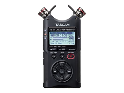 Tascam Handheld 4-track Recorder Dual Recording 2x Stereo