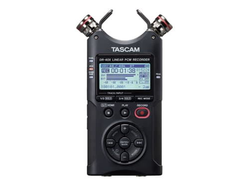 Tascam Handheld 4-track Recorder Dual Recording 2x Stereo