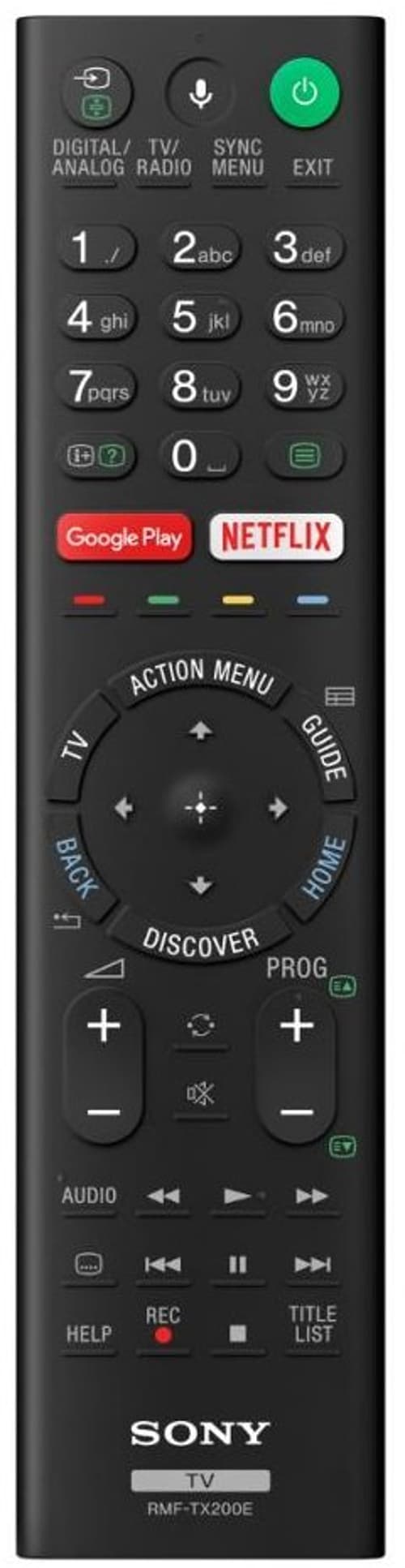 Sony Rmf-tx200b Röststyrd Fjärrkontroll