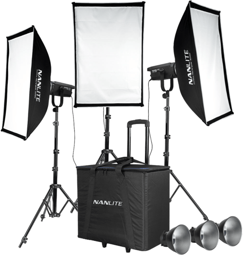 Nanlite Fs-150 3-light Studio Kit Med Stativ