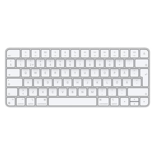 Apple Magic Keyboard (2021) Langaton, Bluetooth Ruotsalainen/suomalainen Hopea Näppäimistö