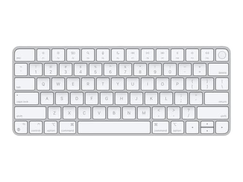 Apple Magic Keyboard With Touch Id Langaton, Bluetooth Yhdysvaltain Hopea, Valkoinen Näppäimistö